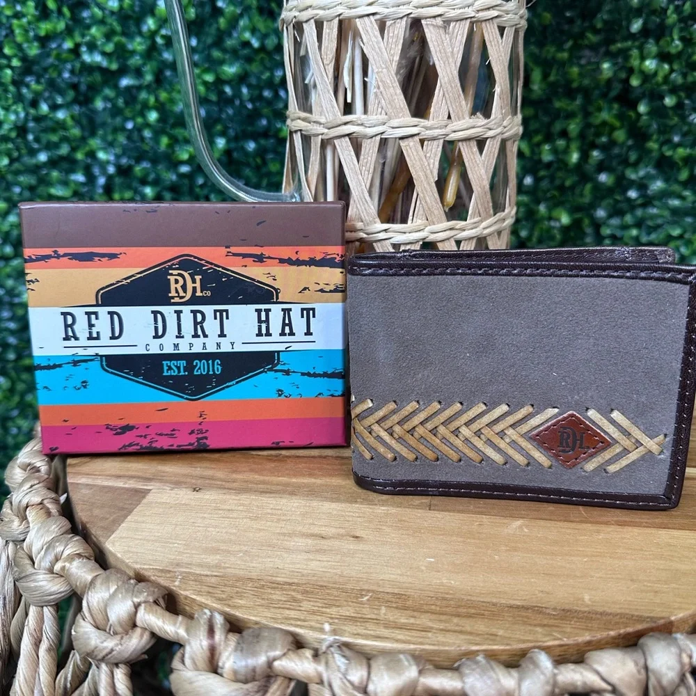 Genuine leather‎ Brown Bifold Wallet new in box western